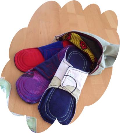 Wings with a strong velcro closure will secure the pad when attached to underwear. No buttons are used that might fall off and get lost