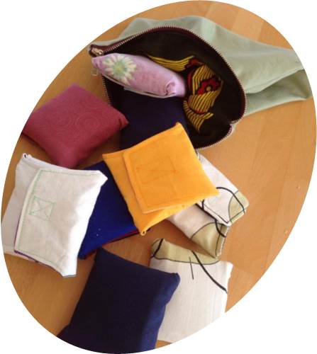 The pads can be nicely folded to carry along or store away when not in use